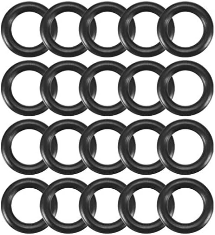 uxcell Nitrile Rubber O-Rings 9.6mm OD 5.8mm ID 1.9mm Width, Metric Sealing Gasket, Pack of 20 by uxcell