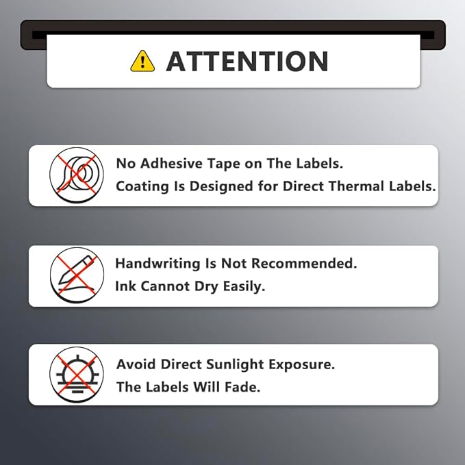 BETCKEY - 2" x 1.5" Address Removable Film Label - Durable Waterproof - - Image 6