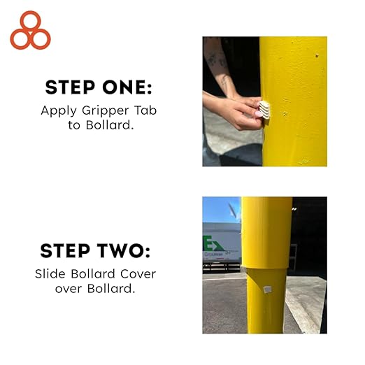 Innoplast BollardGard 7" x 52" Bollard Cover Yellow - Image 5