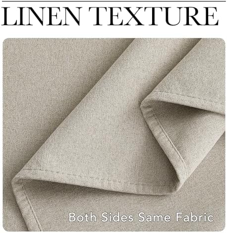 NICETOWN Natural Blackout Curtain 100 inches Wide 100% Light Blocking - Image 7