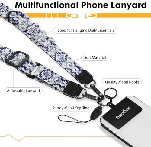 Icycay Phone Lanyard Crossbody Strap Neck Adjustable Teacher Women Boho - Image 3