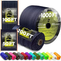Paracord Rope 550 lb 4mm – Parachute Cord – Utility Camping Rope by TECEUM