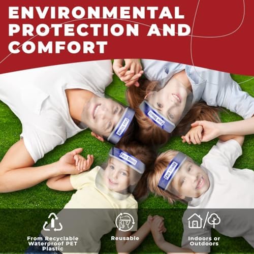 Medical Nation Face Shield | 10 Pack | Clear Plastic Full Face Shields - Image 6
