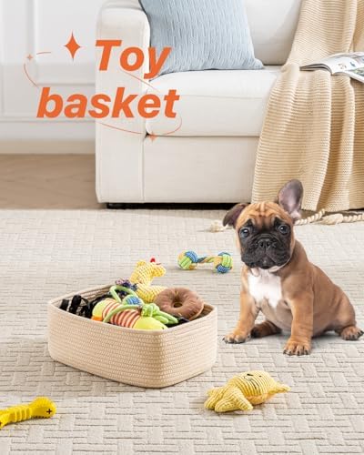 KALLAX Small Woven Storage Basket for Organizing, 13.5x9.5x5 inches, 3 Pack - Image 5