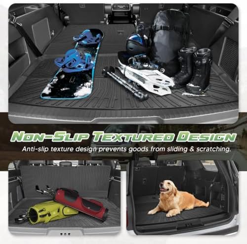 Cartist Trunk Mat & Backrest Mat for Ford Expedition Max/Lincoln Navigator L 2018-2024, All Weather Rear Seat Back Cover Cargo Mat for 18-24 Expedition Max/Navigator L Accessories (Only for Max & L) - Image 6