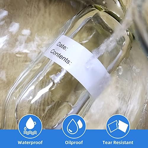 500PCS 1" x 3" Write-On Freezer Labels for Food Containers/Jars - Image 4