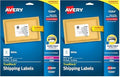 Avery Printable Shipping Labels, Sure Feed Technology, 3-1/3" x 4", White, Laser/Inkjet Printable, 60 Blank Mailing Labels (15264) (Pack of 2) by Avery