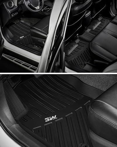 3W Floor Mats for Toyota RAV4 2013-2018, TPE All Weather Custom Fit - Image 4