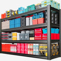 68" Wide Heavy Duty Garage Shelving Units, 4-Tier Deep Storage Shelves, Metal Garage Shelves,Steel Shelf, Large Storage Rack,Industrial Shelving 68" W x 24" D x 68" H by SKZNSA