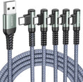 AINOPE USB to USB C Cable [5-Pack, 3.3ft] 3.1A Type C Charger Fast Charging, Right Angle USB to C Cable for Galaxy A15 A25 A35 A55 A54, S10+ S10 S9, Note 20 10 9, LG V30, Moto G, iPhone 16 15 Cord by AINOPE10yearsforphoneaccessories