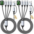 2026 Travel Essentials for iWatch Charger with 3 Type-C Ports, 2Pcs 5FT by MPATIBY