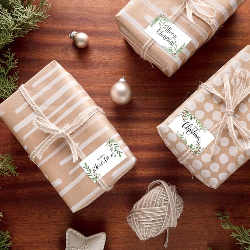 Whaline Christmas Direct Thermal Labels Xmas Holly Berry Coding Label Stickers Self-Adhesive Thermal Label Printer Decals for Xmas Party Business, 500Pcs - Image 5