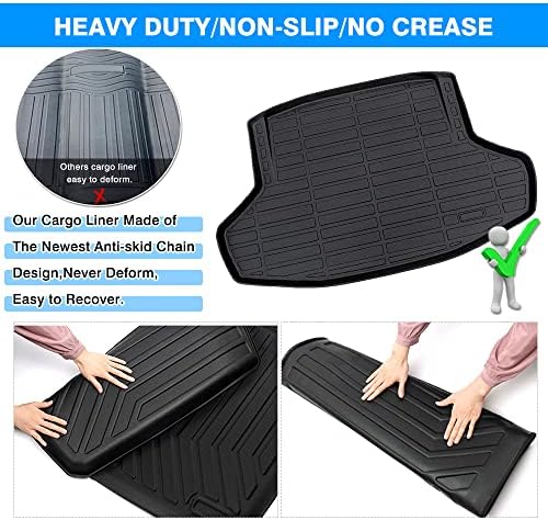 Cartist Cargo Liner Compatible with 2022-2025 2026 Honda Civic Sedan (NOT for Hatchback) All Weather Trunk Mat Anti-Slip High Side Carpet Protection TPE Odorless - Image 6