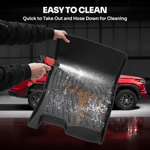 Powerty Floor Mats for 2023-2025 2026 Chevy Colorado/GMC Canyon All Weather 3D TPE Anti-Slip Truck Liners for 1st & 2nd Row Accessories - Image 5