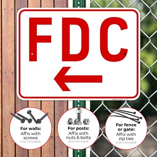 FDC Left Arrow Sign, - Image 4