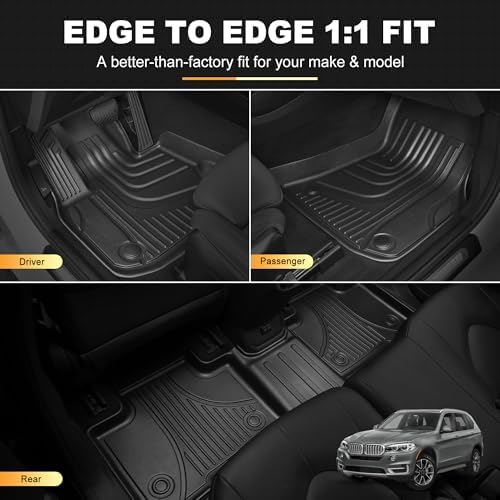 AOMSAZTO Floor Mats for BMW X5 2014-2018 (F15) 4PCS with Cargo Liner - Image 2