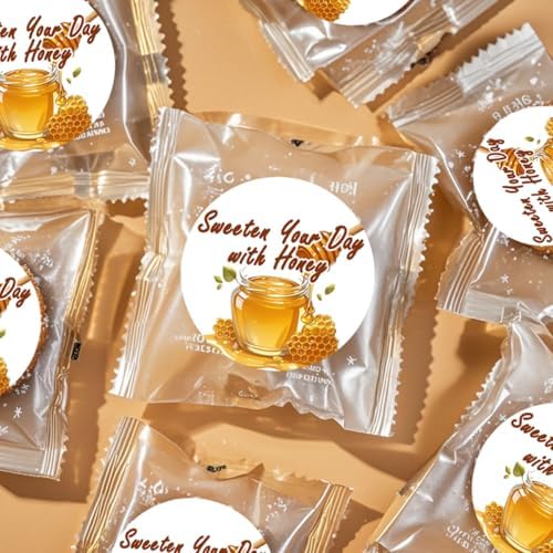 240PCS Honey Jar Stickers - Pure Nature Honey Bottle Stickers for Decorations and Gift Tags - Image 5