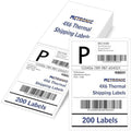 METRONIC Thermal Labels 4x6 200 Labels Fanfold Direct Shipping Labels by METRONIC