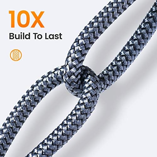 AINOPE 2-Pack USB to USB C Cable 3.1A Fast Charge, [3.3FT+10FT] Right Angle Type C Charging Cable, Durable Nylon Braided USB C Cable Fast Charge Compatible Galaxy S10 S9 S8 Plus S21, LG V30,V20,G6 - Image 5