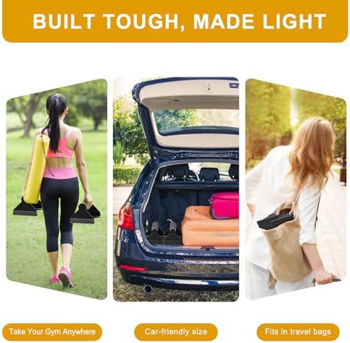 Kipika Push Up Bars, Pushup Stands, Anti-Slip Soft Plastic Push Up Handles, Bottom Anti-Slip Pad, Strength Training Equipment, Perfect for Floor Workout Exercise - Image 6