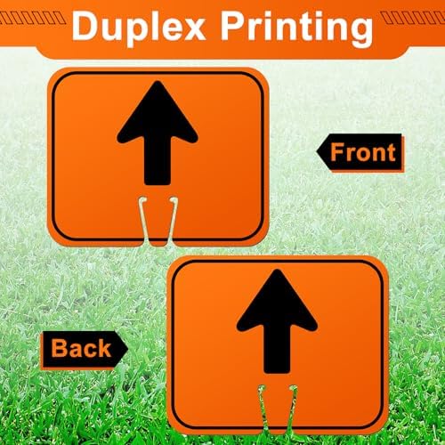 Geetery 6 Pcs Traffic Arrow Orange Detour Signs, Go Straight - Image 3