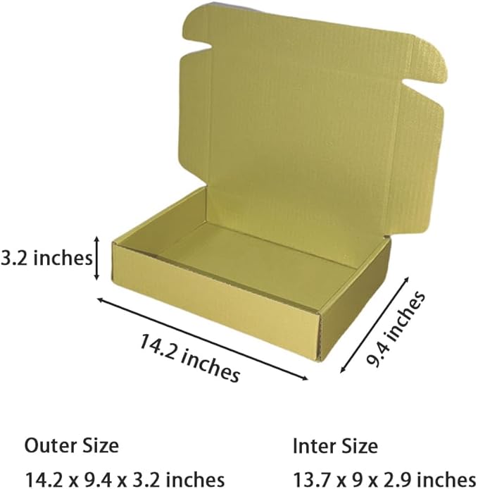 20 Pcs 14.2 x 9.4 x 3.2 inches Shipping Boxes - Image 2
