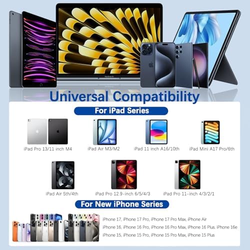 10FT Fast iPad Charger,iPad Charger Fast Charging 2Pack Wall Chargers Plug Adapter Woven Type C USB C to C Cable Cord for iPad Pro 13/12.9/11/,iPad Air 6/5th,i-Pad mini 6/A17 Pro,i-Pad 10/11th(A16) - Image 6
