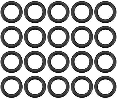 uxcell Nitrile Rubber O-Rings 9.5mm OD 6.5mm ID 1.5mm Width, Metric Sealing Gasket, Pack of 20 by uxcell