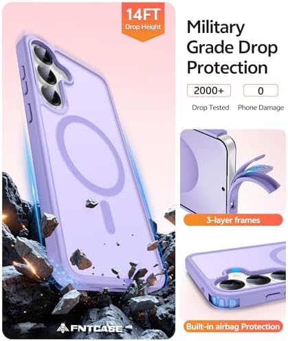 FNTCASE for Samsung Galaxy S25/S24 Plus Case, Fit Magsafe, Screen Protector - Image 5