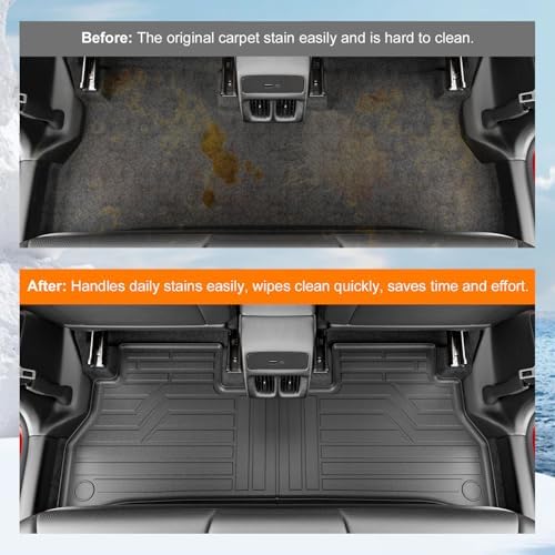 powoq Floor Mats Cargo Mat Compatible with 2024 2025 2026 Chevy Trax - Image 3