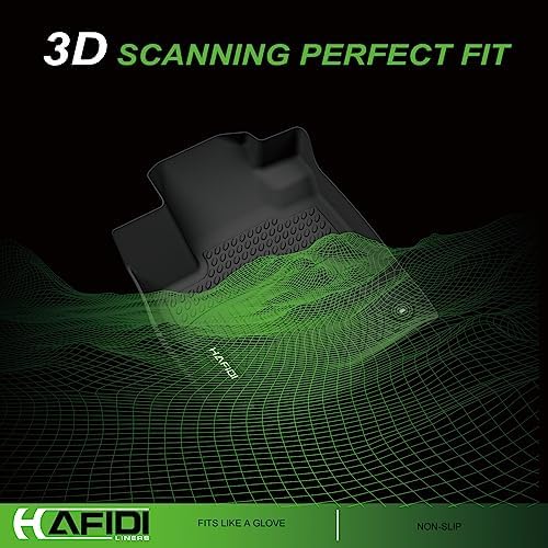 HAFIDI® Floor Mats Fit for 2020-2025 2026 Hyundai Venue All Weather Protection TPE Anti-Slip Automotive Floor Liners, Fits 1st & 2nd Row Full Set Custom Accessories, Black - Image 3