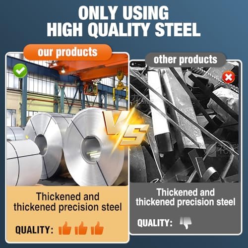 5000LBS Heavy Duty Storage Shelves,Adjustable Metal Garage Shelving Units, Industrial Shelving for Warehouse & Commercial Storage(Black, W78.74*D23.62*H78.74) - Image 6