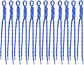 Paracord Keychain Paracord Bag Charm 12pcs Braided Nylon Rope Keychain Cord for Bag Purse Backpack Handbag by Cmidy