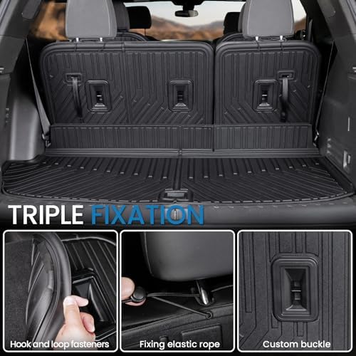 Floor Mats for Chevy Traverse 2018-2023 7 Seats w/Captain Chair - Image 5