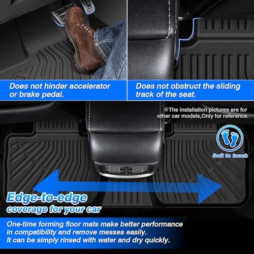 Santa Cruze Floor Mats - Car Mats for Hyundai Santa Cruze 2022-2026, All Weather Floor Mat for Santa Cruze Accessories, Heavy Duty Rubber Mats, Car Accessories - Image 4