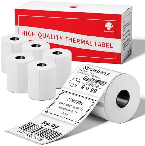 [6x230 pcs] Phomemo Original Labels M110-1.57''x1.18'' (40x30mm) by Phomemo