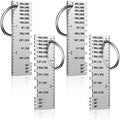 Konohan Double Sided Wire Thickness Gauge Tool for Metal, Silver by Konohan