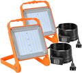 No Burn Risk 50W LED Work Light 2-Pack,8,000LM 5000K Daylight by Unknown