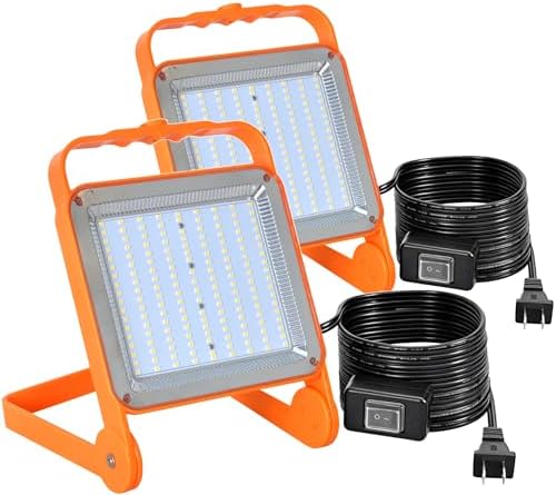 No Burn Risk 50W LED Work Light 2-Pack,8,000LM 5000K Daylight by Unknown