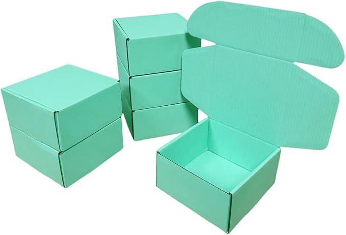 10 Pcs 9.8 x 9.8 x 4 inches Large Size Corrugated Cardboard Gift Boxes - Image 6