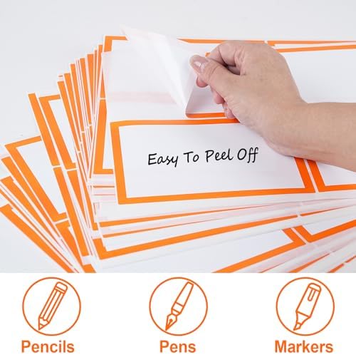 6 x 4 inch Large Moving Labels for Boxes, Blank Moving Boxes Labels Stickers, 160pcs 8 Color Coded Moving Stickers Packing Labels Stickers for Home Organization Projects, Kitchen, Storage Bins, Orange - Image 7