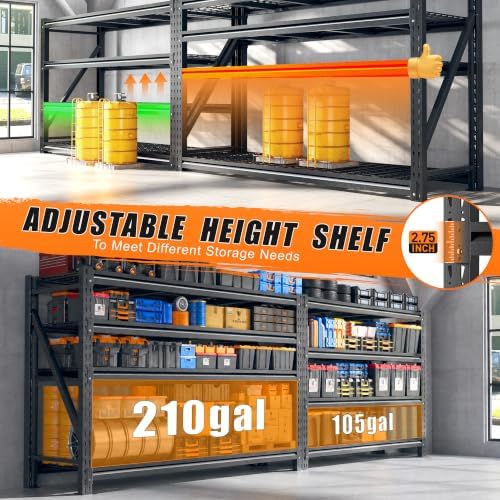 REIBII 5024LBS Garage Shelving for Garage, Shop, Heavy Duty Storage Shelves - Image 6