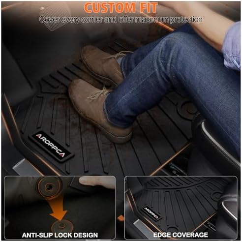 Floor Mats Full Set for Chrysler Pacifica 2017-2025 Touring Gas 7 Seater - Image 4