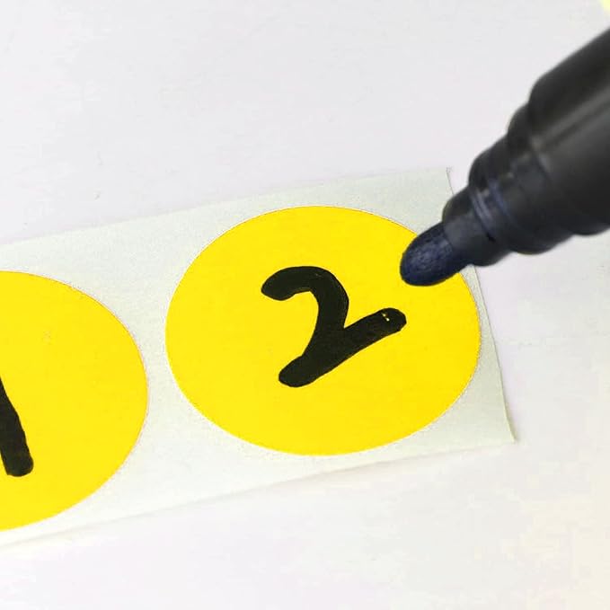SHYGO® 1“ Yellow Circle Dot Stickers Color Coding Labels - Image 3