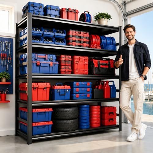 PRESTELION Garage Shelving 3000 LBS Adjustable Metal Storage Shelves by PRESTELION