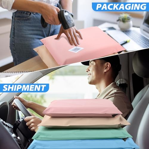 Oududianzi Multi Size Poly Mailers Variety Pack(10 Each: 14x19,12x16,11x15,10x13), 40Pack Assorted Size Shipping Bags, Mailers Poly Bags, Self-Seal Polymailers, Packaging Bags for Shipping - Image 6