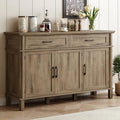 ONBRILL 55 Inch Buffet Cabinet with Storage, Washed Grey by ONBRILL