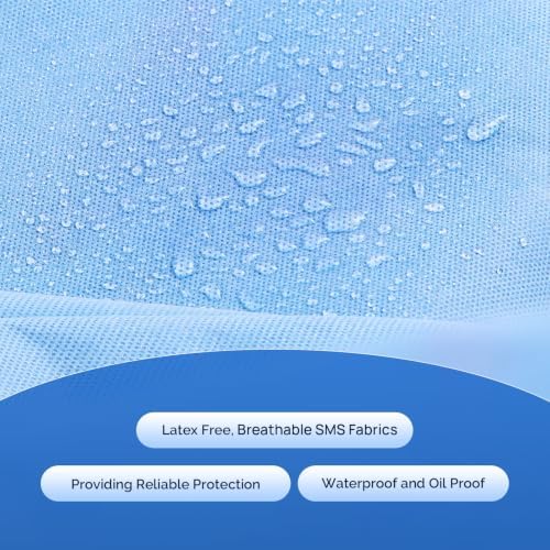 JMU 10-100 Pack Disposable Lab Coats, SMS Disposable Medical Jackets - Image 6