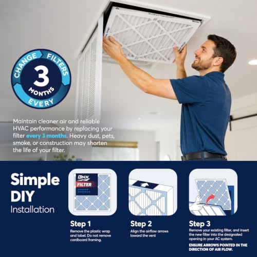 BNX TruFilter 14x24x1 Air Filter MERV 13 AC Filter, HVAC Furnace Filter, 4 Pack (ACTUAL SIZE 13.69"x23.69"x0.75") Allergies, Dust, Pet Dander & Smoke - MADE IN USA - MPR1500 / FPR 10 - Image 6
