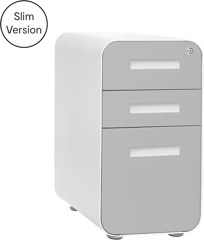 Laura Davidson Furniture Stockpile Slim 3-Drawer Mobile File Cabinet - Image 4
